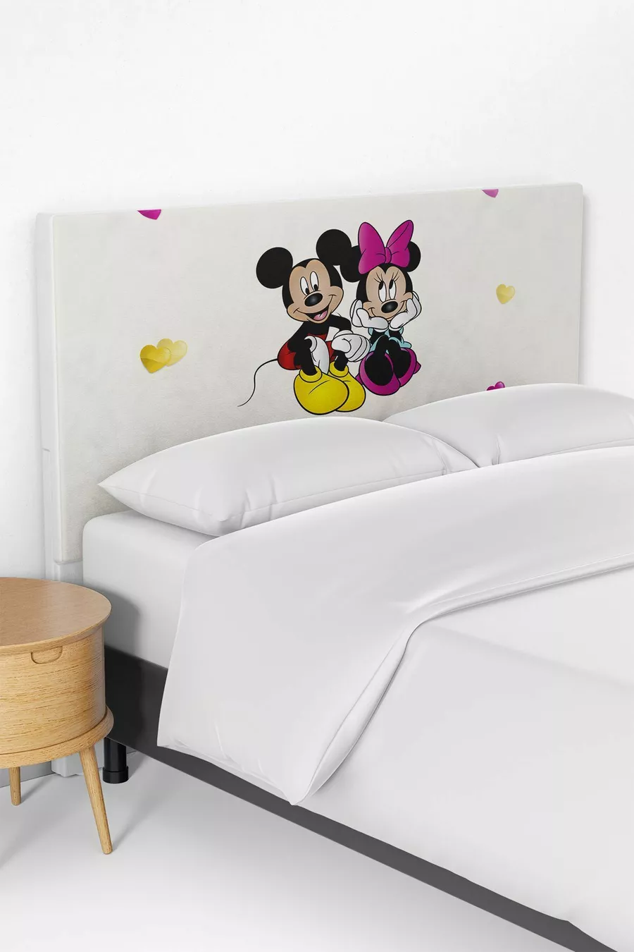Housse de tête de lit pour lit coffre à motif Mickey Mouse