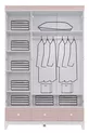 Chambre d'enfant Montessori - Armoire 3 portes City Montessori, Lit superposé - Rose