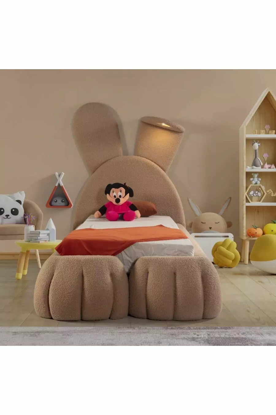 Ensemble Chambre d'Enfant Lapin comprenant sommier et lit