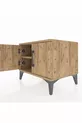 Commode Hyperion avec une étagère et 2 portes, Pin-Pin