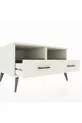 Commode Kronos 2 étagères 2 tiroirs Pierre de Lune-Anthracite/Pierre de Lune