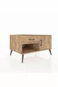 Commode Kronos à une étagère, un tiroir et une porte en pin