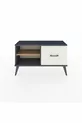 Commode Arges à une étagère et un tiroir Anthracite-Pin/Gris pierre