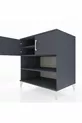 Commode Kronos 3 étagères 2 portes Anthracite-Anthracite