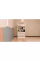 Ensemble de chambre d'adolescent en MDF blanc 4 pièces (lit, armoire, bibliothèque et bureau)