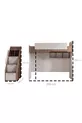 Lit superposé, ensemble chambre jeune Milano avec bureau, lit superposé avec armoire à 3 portes et 2 matelas Comfort