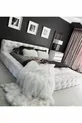 Lit double avec tête de lit, couleur flocon de neige blanc