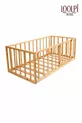 Lit Montessori pour bébé et enfant unisexe en bois avec barrière de sécurité et porte, parc-lit  Cm