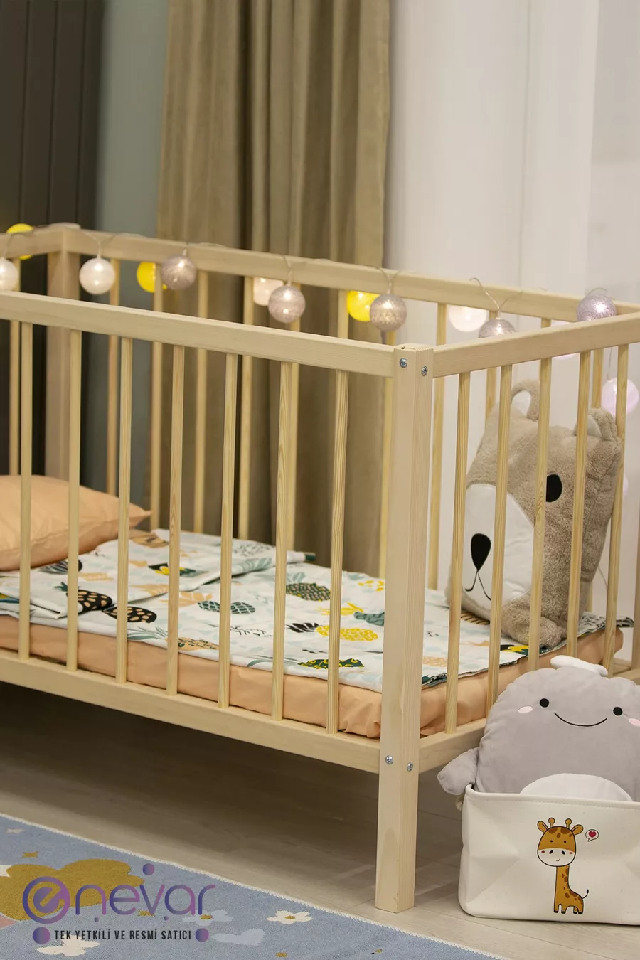 Lit pour bébé en bois Montessori