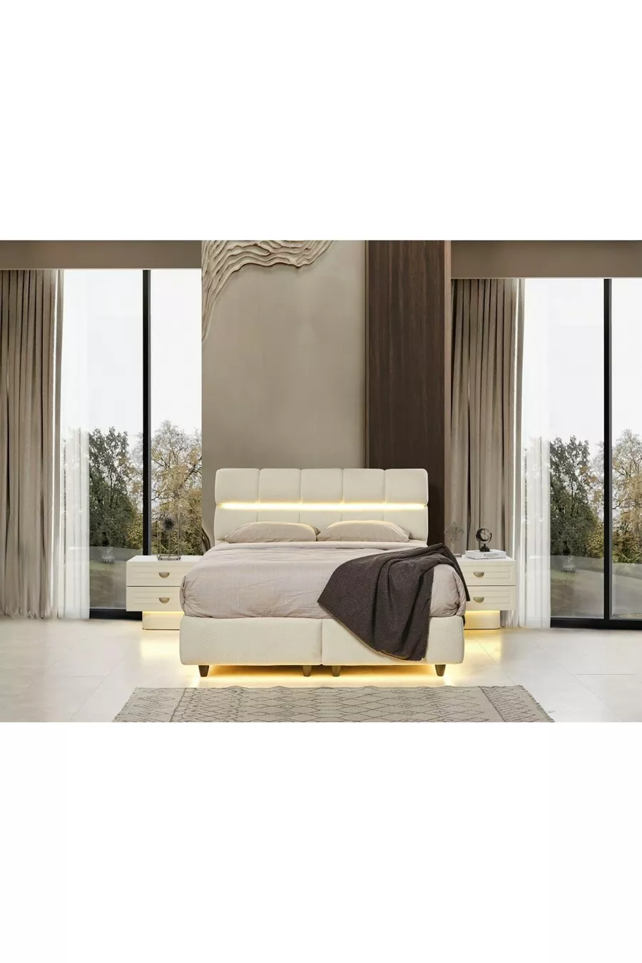 ENSEMBLE DE CHAMBRE À COUCHER BOSTON MDF