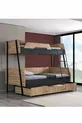 Lits superposés, Lits superposés larges Alba avec petit lit, cm - cm