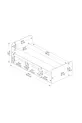 Lit Cadre Akser Blanc – Compatible avec Lit Simple, Lit Pour Jeune Avec Armoire