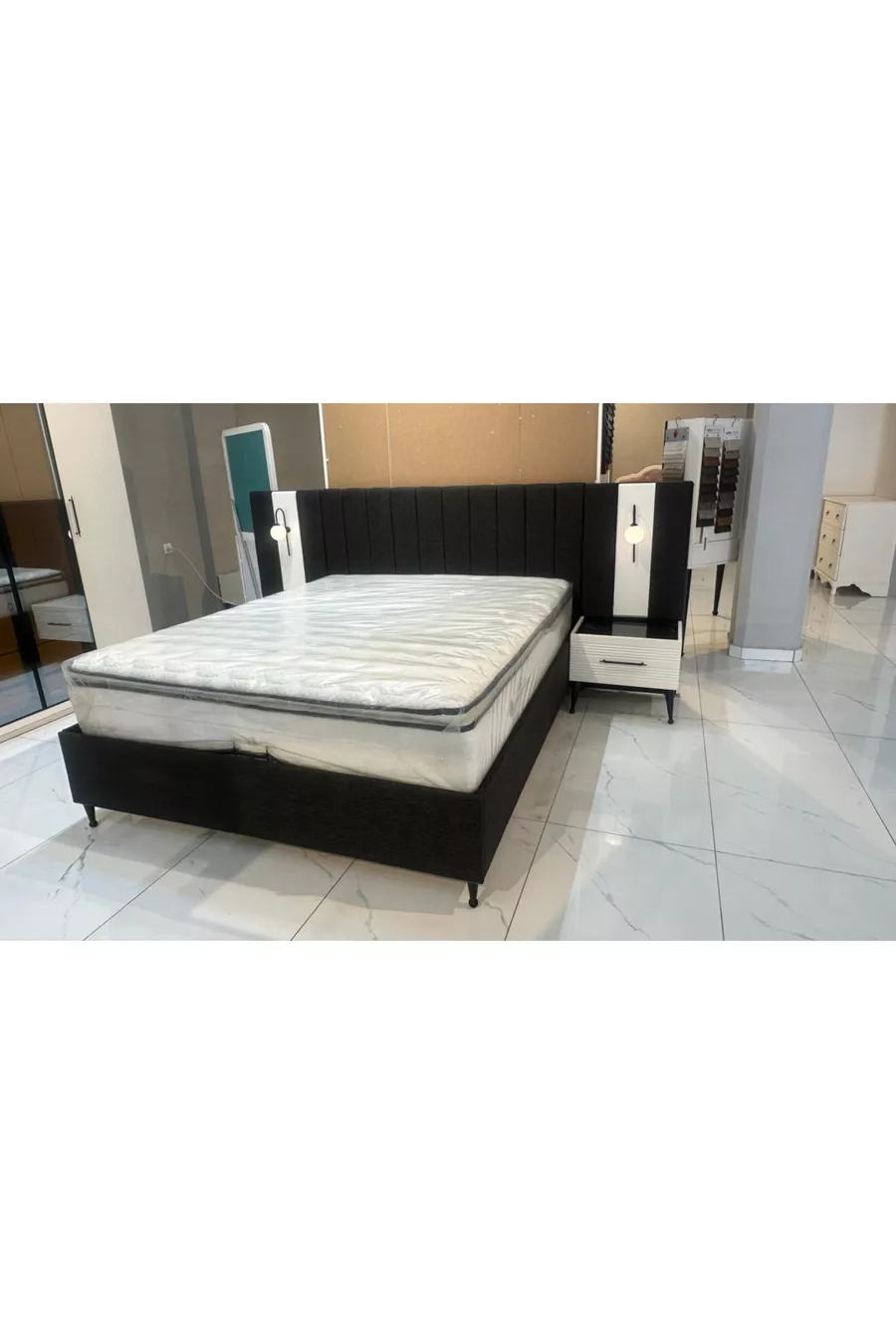 Ensemble de chambre à coucher en MDF à motifs nobles