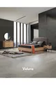 Ensemble de chambre à coucher İzgi (Armoire d'angle avec porte en verre + Commode + Table de chevet + Lit)