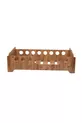 Lit Montessori en Noyer, MDF Noyer, Lit pour Enfant Sécurisé avec Détails en Bois