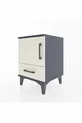 Commode Hyperion avec une étagère, un tiroir et une porte, Anthracite-Pierre de lune