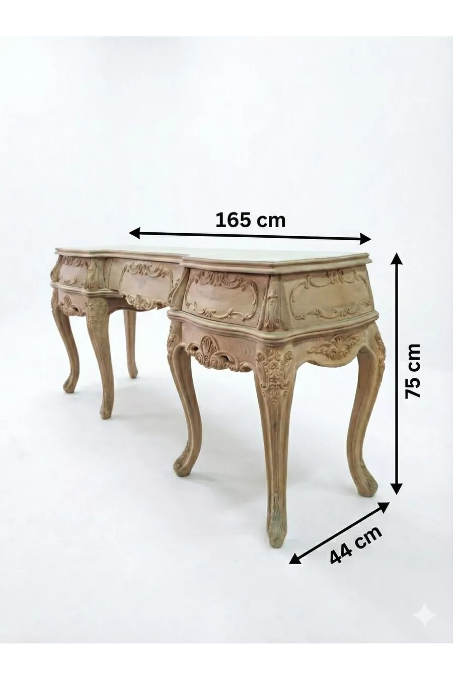 Ensemble de commode en bois de hêtre sculpté à la main Kajmer | Artisanat premium