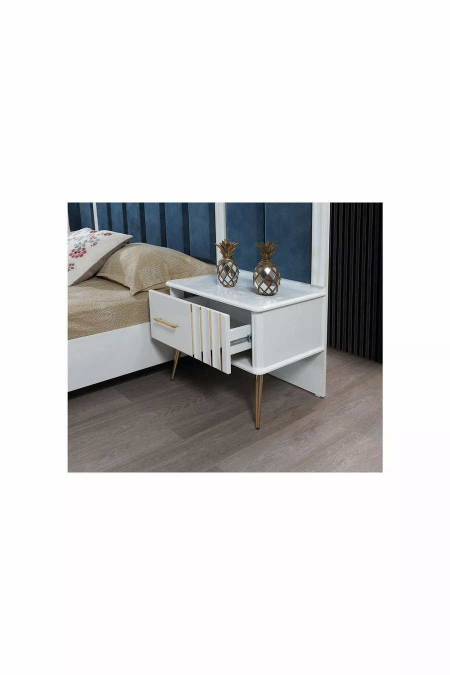 Ensemble de chambre à coucher Erva à base de MDF