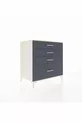 Commode Kronos 4 tiroirs Pierre de lune-Anthracite