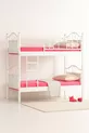 Chambre d'enfant Zümrüt Lit superposé et lit simple en métal Blanc
