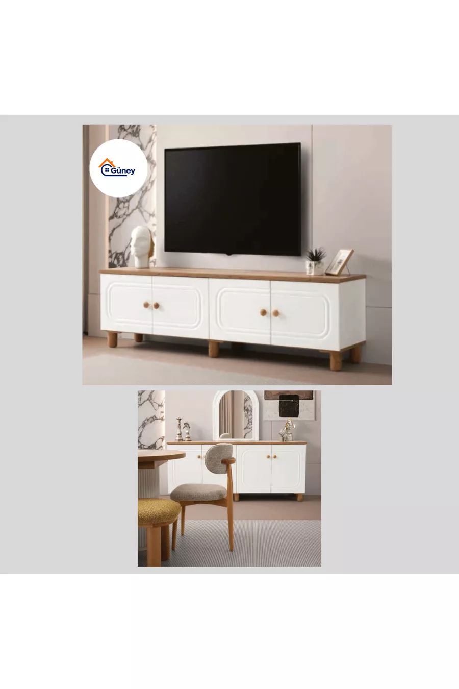 Ensemble Chambre à Coucher et Salle à Manger Pack Mariage