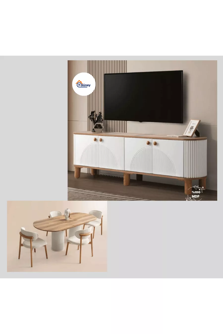 Ensemble Chambre à Coucher et Salle à Manger Pack Mariage