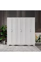 Armoire modulaire campagnarde gratuite à 6 portes et 2 tiroirs, garde-robe - MDF de première qualité