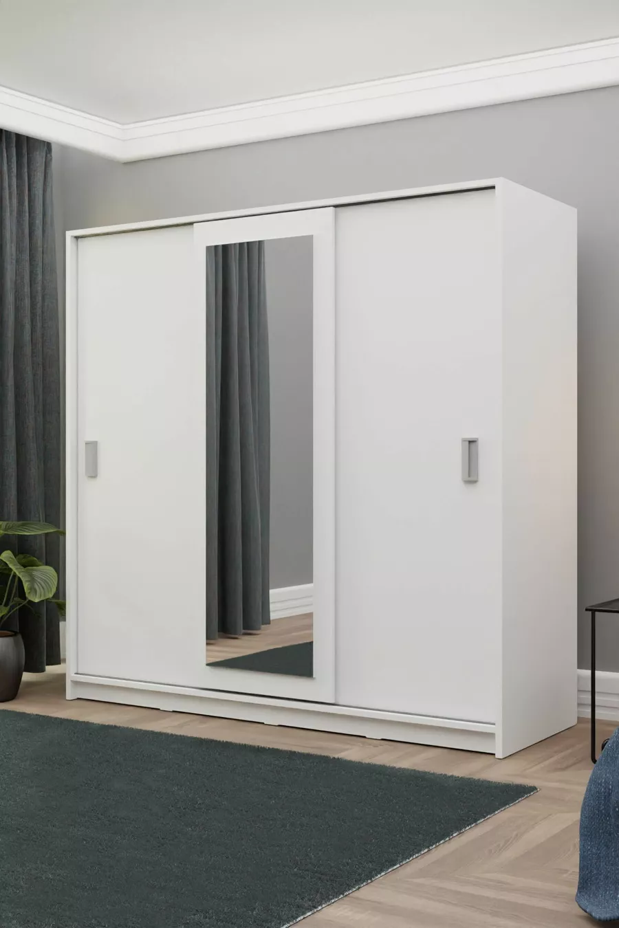 Armoire coulissante blanche 