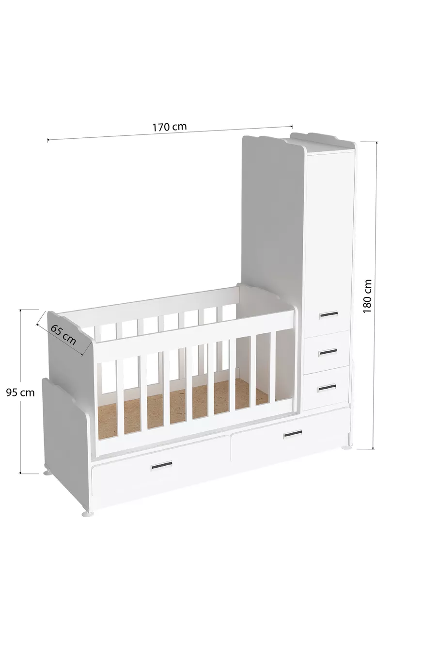 BERCEAU SWING SW AVEC ARMOIRE, ÉVOLUTIF