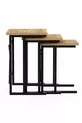 Table gigogne  en métal avec pieds - Pin