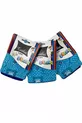 Boxer pour garçon avec motif de couleur turquoise