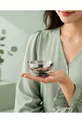 Set de 6 Bols de Présentation en Acier Inoxydable avec Pied de 8 cm | Pour Confiture, Sauce, Fruits Secs, Petit Déjeuner, Mezze, Cornichons, Présentation, Cadeau