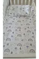 Housse de couette pour bébé motif arc-en-ciel