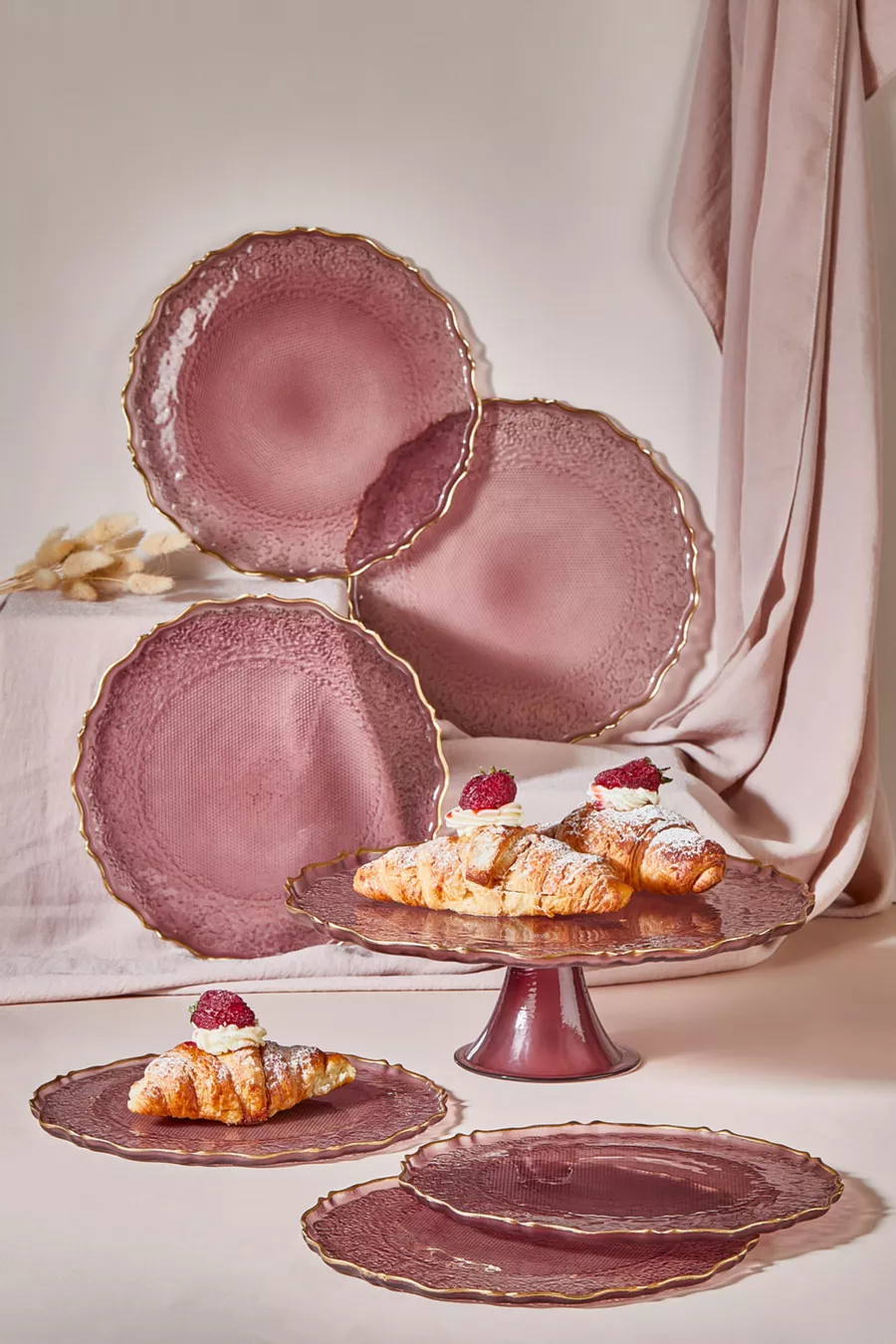  pièces - Série Goblen Ensemble de service et de présentation pour gâteau prune