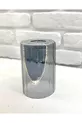 Verre de lampe à tube brillant rayé couleur chrome, abat-jour chandelier, pièce de rechange en verre  cm, compatible avec douille 