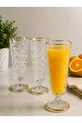 Ensemble de 6 verres à pied avec détails en or cristal pour café/létre/boissons/acier/eau/cocktail* ml