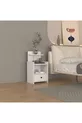 Table de chevet moderne à tiroirs avec étagères % MDF