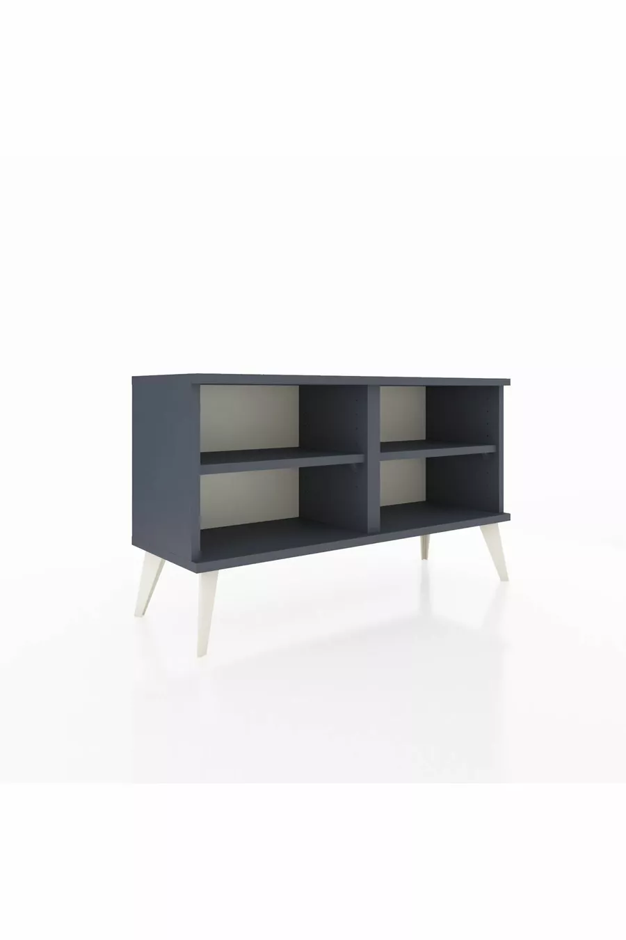 Commode Arges 2 étagères Anthracite-Anthracite
