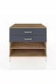 Commode Kronos à une étagère et 2 tiroirs Pin-Anthracite
