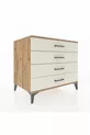 Commode Kronos à 4 tiroirs Pin-Pierre d'Agate