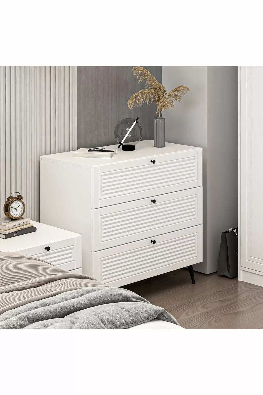 Commode Kale Pandor Blanc/Blanc