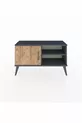 Commode Arges à 2 étagères avec une porte Anthracite-Pin/Anthracite