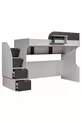 Lits superposés, Lit Aura Ranza avec table et 2 matelas Comfort