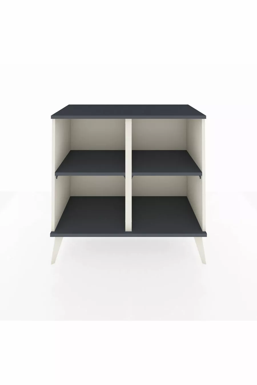 Commode Hyperion 2 étagères Pierre de lune-Anthracite