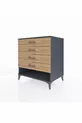 Commode Kronos 4 tiroirs Anthracite-Pin