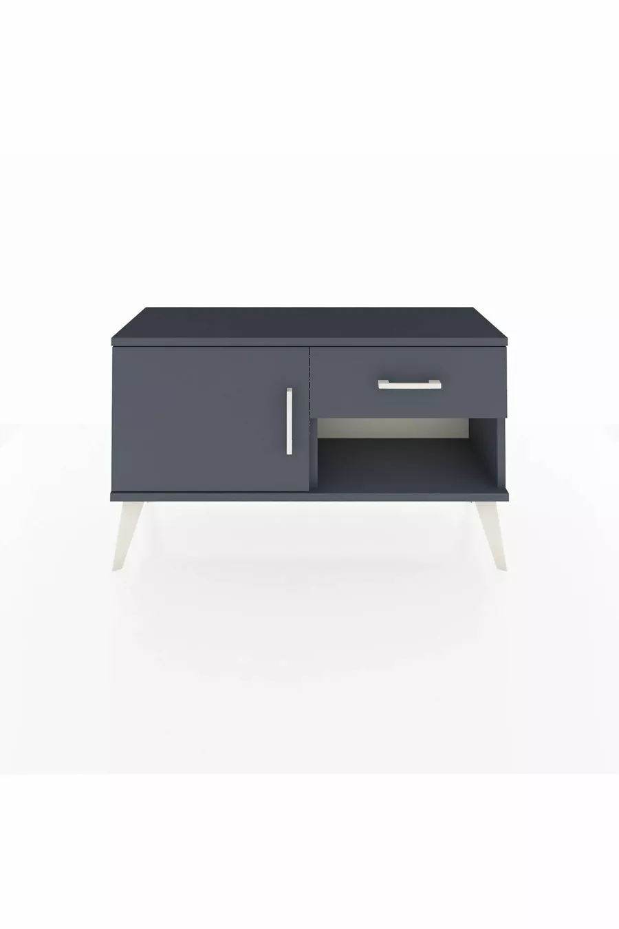 Commode Arges à une étagère, un tiroir et une porte, anthracite-anthracite