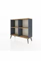 Commode Arges 2 étagères Anthracite-Pin