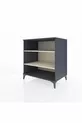 Commode Kronos 2 étagères Anthracite-Pierre d'argile