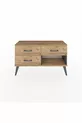 Commode Arges 3 tiroirs Anthracite-Sapin