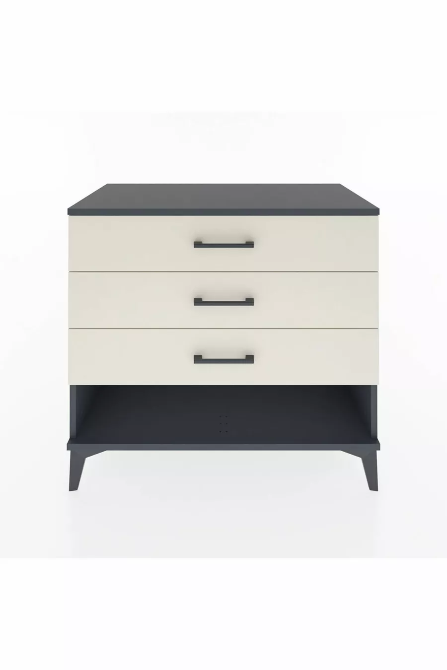 Commode Hyperion 3 tiroirs Anthracite-Silex